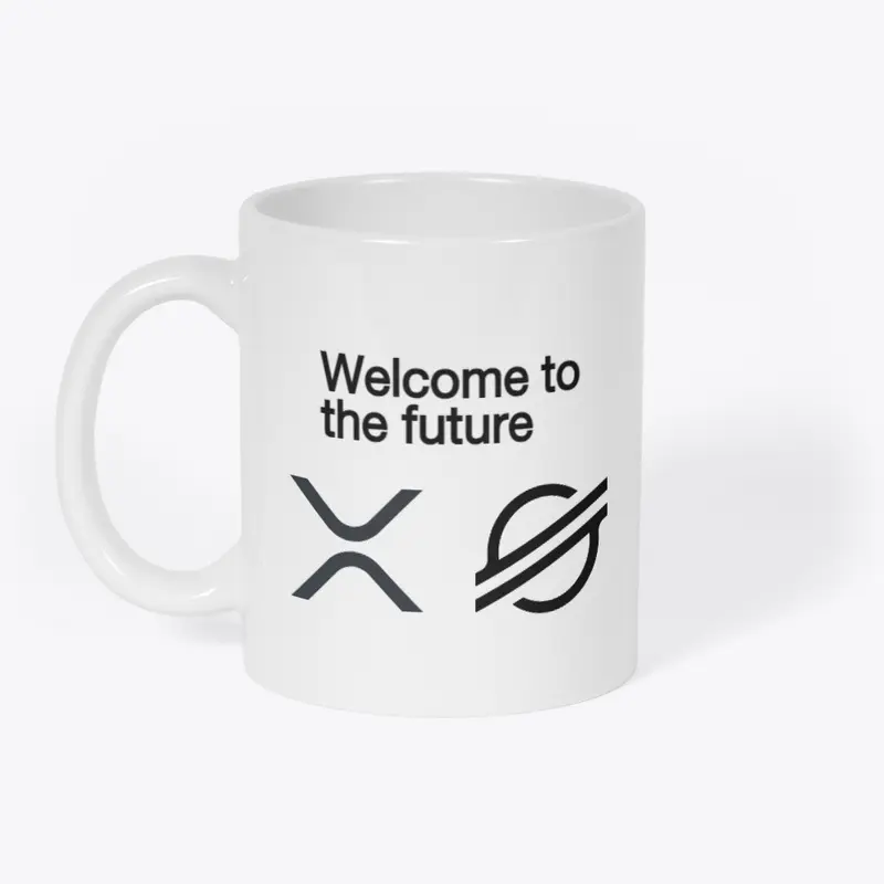 XRP and XLM Mug - Welcome to The Future